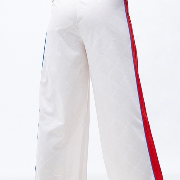 Adidas Red and White Track Suit with Blue Accents sz L - Picture 3 of 6